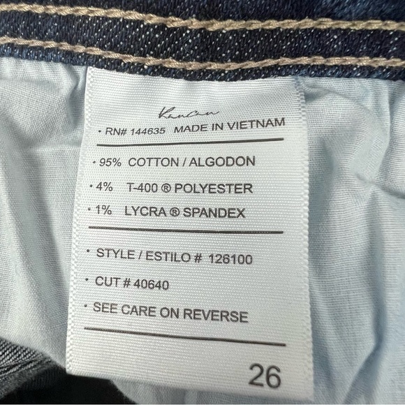 NWT KanCan Jr Women’s Blue Jeans Sz 5 (26) High-Rise Boyfriend Distressed Ripped - Picture 10 of 16